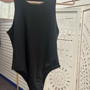 Black Sleeveless Bodysuit